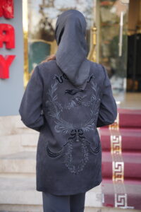 مانتومجلسی گلدوزی شده لاکچری