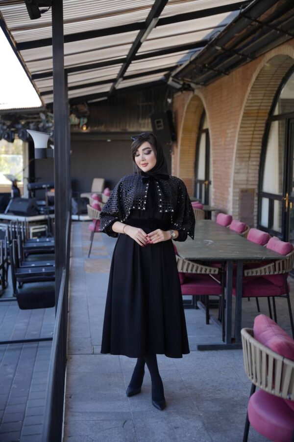 مانتومجلسی مشکی عروسکی