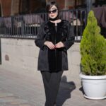 مانتومجلسی کوتاه مزونی