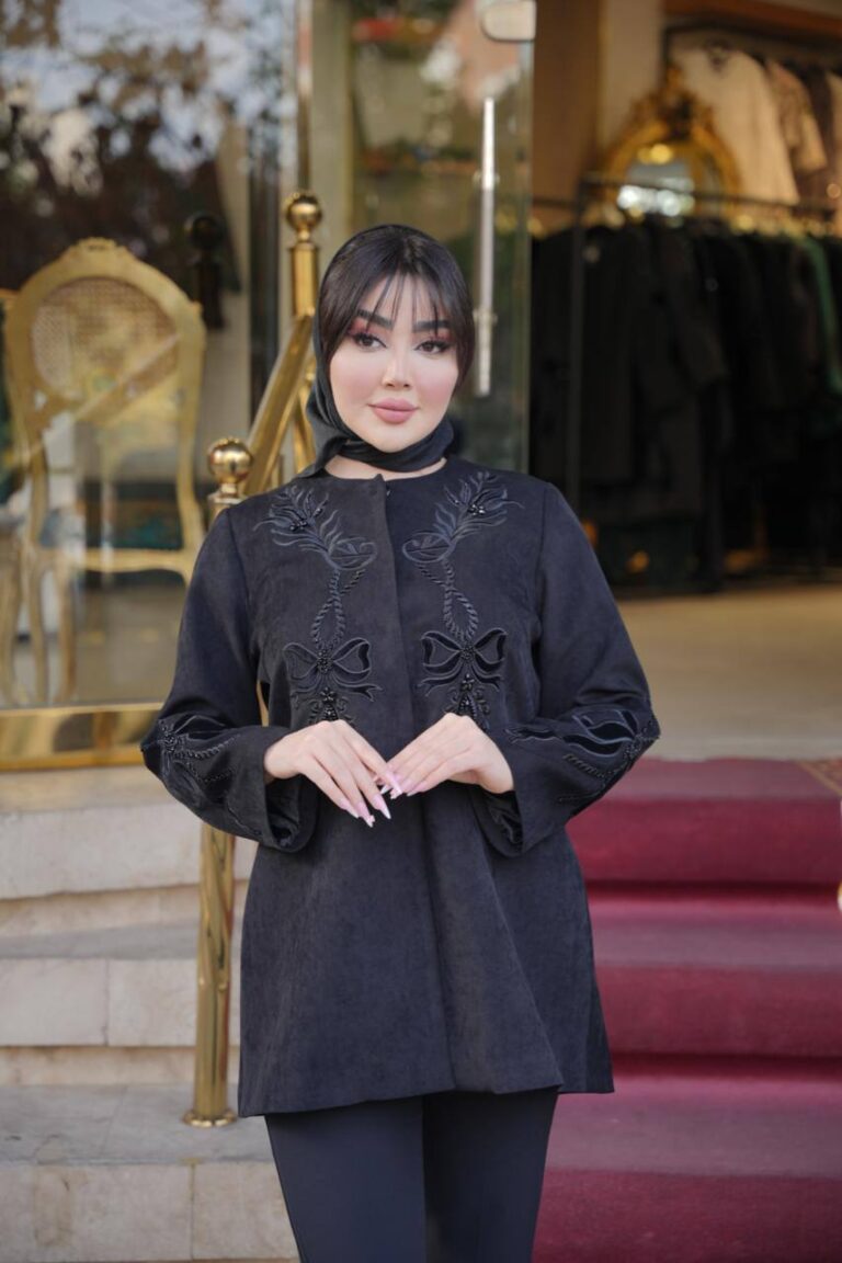 مانتومجلسی پاییزه گلدوزی شده