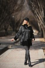 بارانی مخمل مزونی طرح آرتمیس