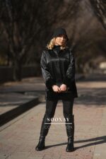 بارانی مخمل مزونی طرح آرتمیس - تصویر 2