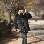 پالتومجلسی کوتاه خز طرح رز