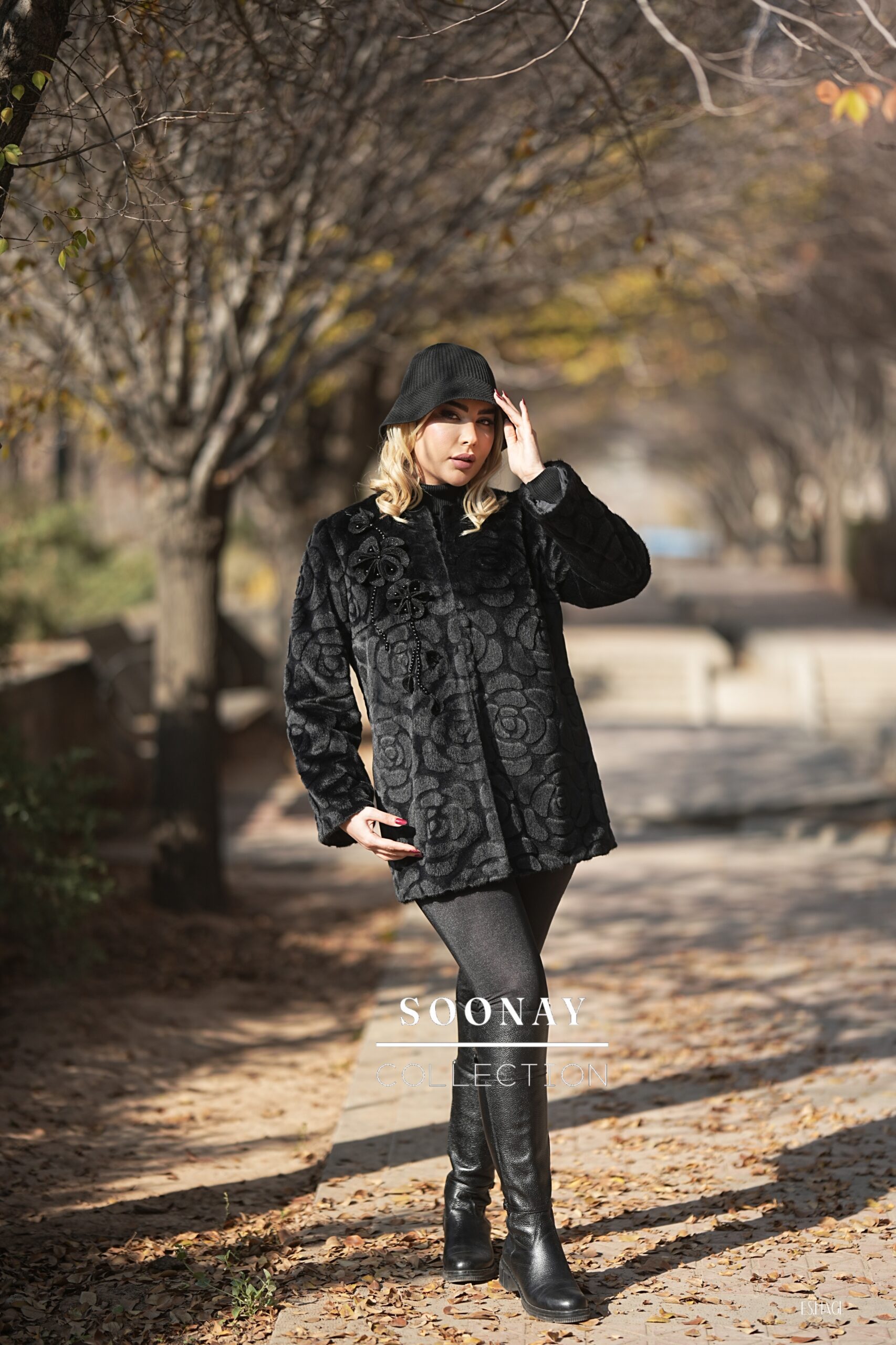 DSC06933 پالتومجلسی کوتاه خز طرح رز - تصویر 1