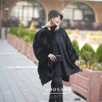 پالتومجلسی خز مدل پانچ  طرح رزالینا