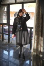 پالتومجلسی مزونی طرح گلدوزی رنگی