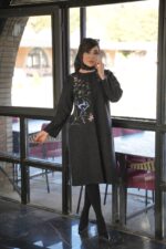 پالتومجلسی مزونی طرح گلدوزی رنگی - تصویر 2