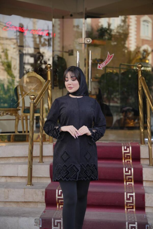 مانتو مجلسی پاییزی بریده دوزی لاکچری - تصویر 2