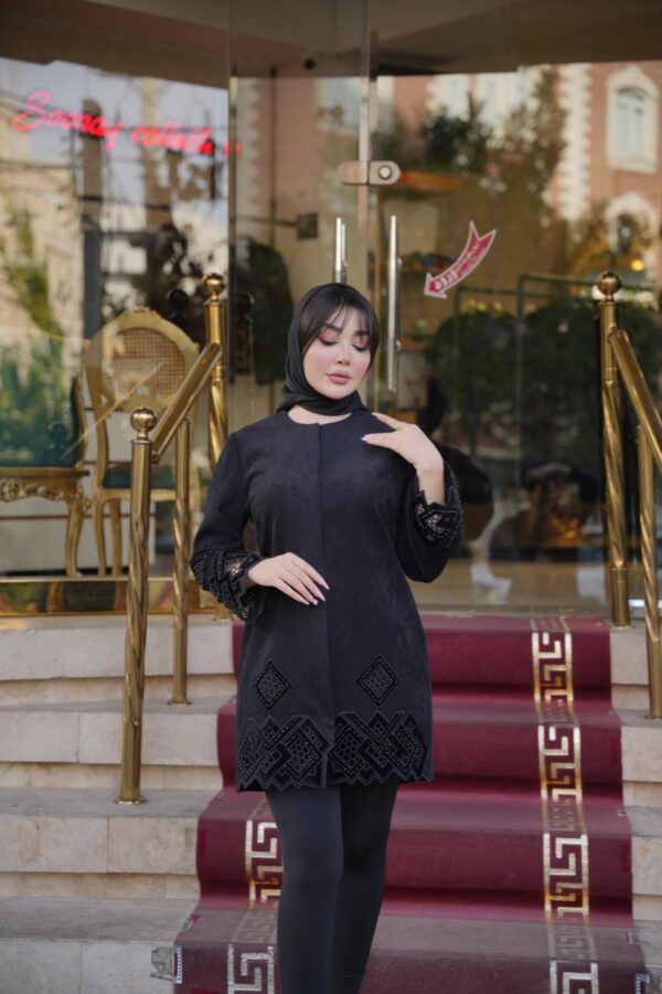 مانتو مجلسی پاییزی بریده دوزی لاکچری - تصویر 3