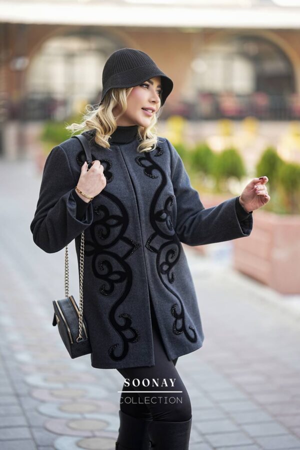 پالتومجلسی فوتر طوسی طرح ملودی - تصویر 3