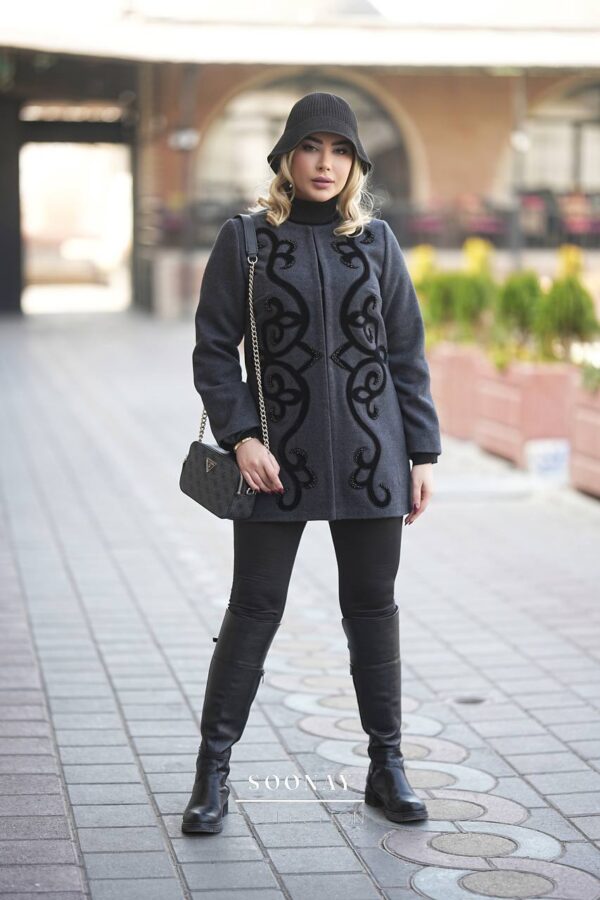 پالتومجلسی فوتر طوسی طرح ملودی - تصویر 2