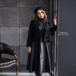 مانتومجلسی مزونی کراپ دامن طرح راشا