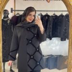 مانتومجلسی مشکی مزونی کد ۳۰۱