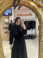 مانتومجلسی مشکی مزونی بالاتنه شنلی vip سونای