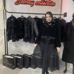 مانتومجلسی لاکچری بلند مشکی مزونی طرح پیچک