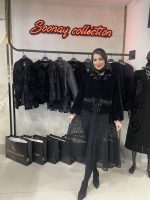 مانتومجلسی لاکچری بلند مشکی مزونی طرح پیچک