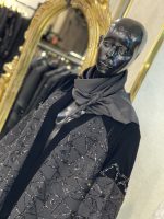 مانتومجلسی کوتاه مشکی دخترانه تابستانی - تصویر 3
