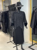 مانتومجلسی ۲ تکه شنل سارافون مجلسی سونای - تصویر 3
