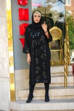 مانتو مجلسی زنانه لاکچری عبایی حریر SOLEDAD - تصویر 2