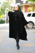 مانتو عبایی مشکی لاکچری سونای طرح SERA - تصویر 3