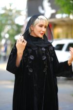 مانتو عبایی مشکی لاکچری سونای طرح SERA - تصویر 2
