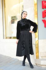 مانتو مجلسی عروسکی دخترانه طرح SOLA - تصویر 3