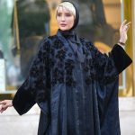 مانتو عبایی مشکی طرح Mia