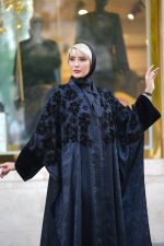 مانتو عبایی مشکی طرح Mia