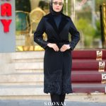 مانتومجلسی مشکی بلند لاکچری VIP سیمرغ