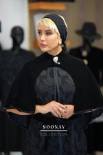 مانتو وست دانتل با شنل محمل جواهردوزی - تصویر 2
