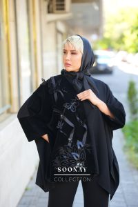 خرید مانتو سایز بزرگ تبریز با طراحی مزونی