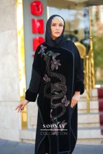 مانتو مجلسی عبایی نقاشی ایتالیایی