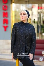مانتو کتی مجلسی طرح PERLA NEGRA - تصویر 2